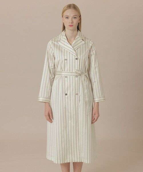 MACKINTOSH LONDON / マッキントッシュ ロンドン  その他アウター | ポリエステルシルクストライプコートドレス | 詳細5