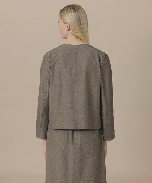 MACKINTOSH LONDON / マッキントッシュ ロンドン  ノーカラージャケット | コットンリネンブレンドオックスジャケット | 詳細6