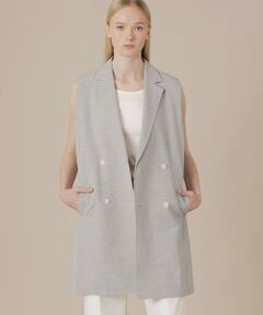 MACKINTOSH LONDON / マッキントッシュ ロンドン  ノーカラージャケット | リネンレーヨンストレッチジレ