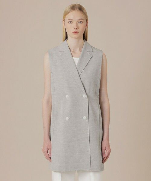 MACKINTOSH LONDON / マッキントッシュ ロンドン  ノーカラージャケット | リネンレーヨンストレッチジレ | 詳細3