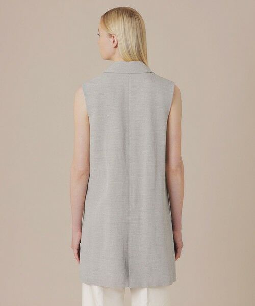 MACKINTOSH LONDON / マッキントッシュ ロンドン  ノーカラージャケット | リネンレーヨンストレッチジレ | 詳細5
