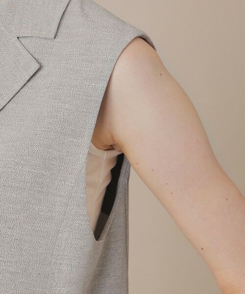 MACKINTOSH LONDON / マッキントッシュ ロンドン  ノーカラージャケット | リネンレーヨンストレッチジレ | 詳細6