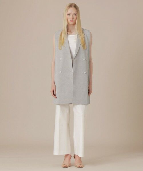 MACKINTOSH LONDON / マッキントッシュ ロンドン  ノーカラージャケット | リネンレーヨンストレッチジレ | 詳細2