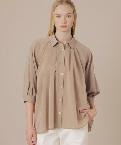 MACKINTOSH LONDON / マッキントッシュ ロンドン  シャツ・ブラウス | コンジュゲートストレッチブラウス（ベージュ）