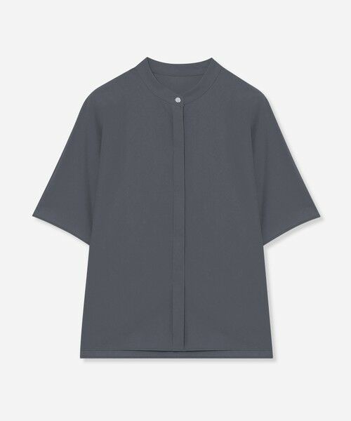 MACKINTOSH LONDON / マッキントッシュ ロンドン  シャツ・ブラウス | トリコットストレッチブラウス（ネイビー）