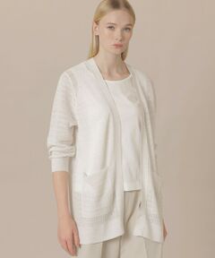 MACKINTOSH LONDON / マッキントッシュ ロンドン  ニット・セーター | 【婦人画報4月号掲載】ラスターリネンニットロングカーディガン