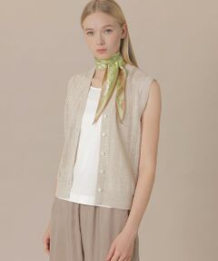 MACKINTOSH LONDON / マッキントッシュ ロンドン  ニット・セーター | 【婦人画報4月号掲載】ラスターリネンニットベスト