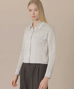 MACKINTOSH LONDON / マッキントッシュ ロンドン  ニット・セーター | 【婦人画報4月号掲載】シャイニーリネンニットシャツ