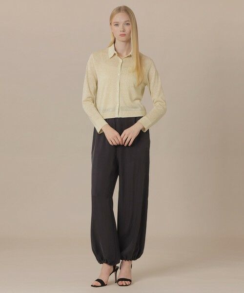 MACKINTOSH LONDON / マッキントッシュ ロンドン  ニット・セーター | 【婦人画報4月号掲載】シャイニーリネンニットシャツ | 詳細3