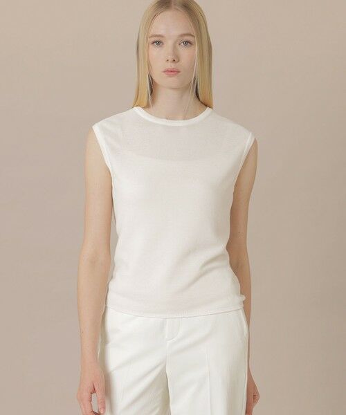 MACKINTOSH LONDON / マッキントッシュ ロンドン  ニット・セーター | 【婦人画報4月号掲載】ガーターホールガーメントニットプルオーバー（ホワイト）