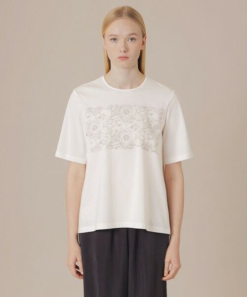 MACKINTOSH LONDON / マッキントッシュ ロンドン  カットソー | 【BIBURY FLOWER】ドローインググラフィックバイブリーTシャツ | 詳細3