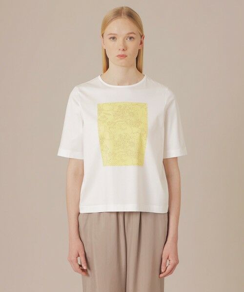 MACKINTOSH LONDON / マッキントッシュ ロンドン  カットソー | 【BIBURY FLOWER】カラーバイブリーコットンTシャツ | 詳細3