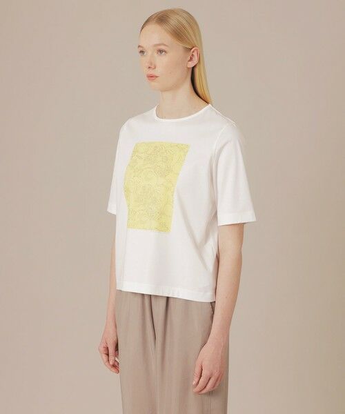 MACKINTOSH LONDON / マッキントッシュ ロンドン  カットソー | 【BIBURY FLOWER】カラーバイブリーコットンTシャツ | 詳細4