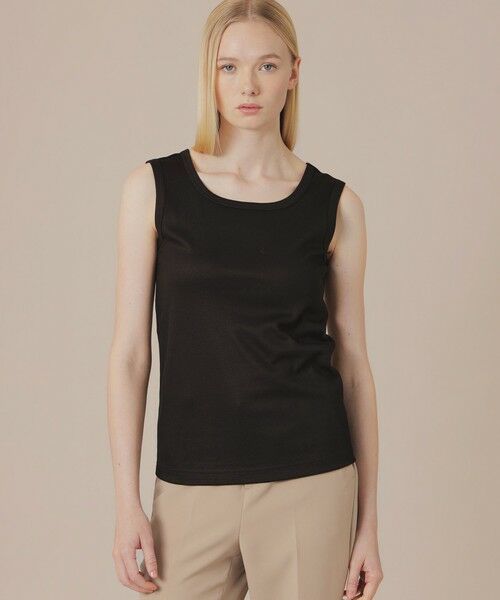 MACKINTOSH LONDON / マッキントッシュ ロンドン  カットソー | シャインリブタンクトップ（ブラック）