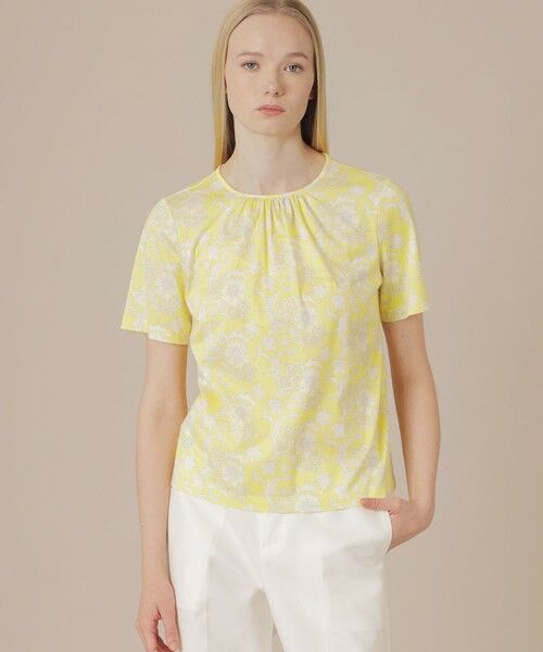 MACKINTOSH LONDON / マッキントッシュ ロンドン  カットソー | 【BIBURY FLOWER】バイブリーコットンTシャツ（イエロー）