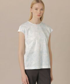 MACKINTOSH LONDON / マッキントッシュ ロンドン  カットソー | 【婦人画報4月号掲載】【BIBURY FLOWER】エッチングバイブリーＴシャツ