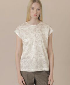 MACKINTOSH LONDON / マッキントッシュ ロンドン  カットソー | 【婦人画報4月号掲載】【BIBURY FLOWER】エッチングバイブリーＴシャツ