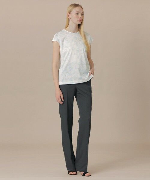 MACKINTOSH LONDON / マッキントッシュ ロンドン  カットソー | 【婦人画報4月号掲載】【BIBURY FLOWER】エッチングバイブリーＴシャツ | 詳細1