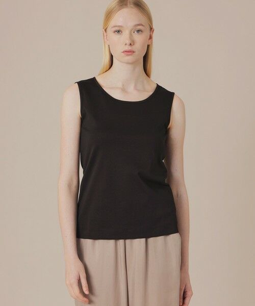 MACKINTOSH LONDON / マッキントッシュ ロンドン  カットソー | 【SUPER FINE LAB.】パウダーシュガーコットンタンクトップ（ブラック）