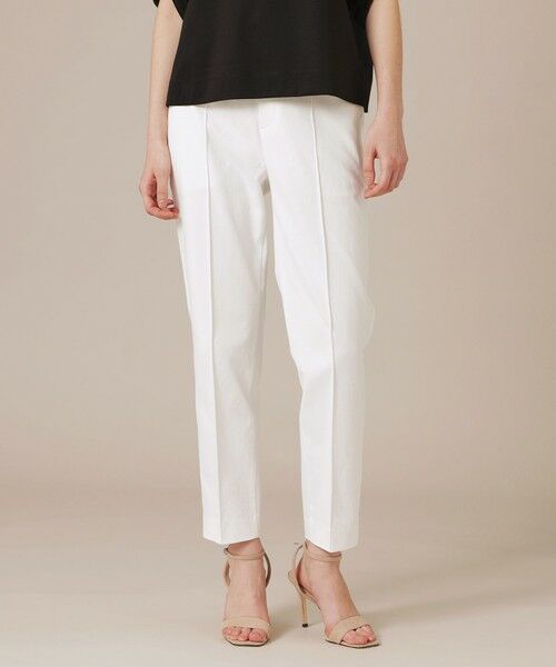 MACKINTOSH LONDON / マッキントッシュ ロンドン  その他パンツ | 【WEB・一部店舗限定】コットンリネンブレンドオックステーパードパンツ（オフホワイト）