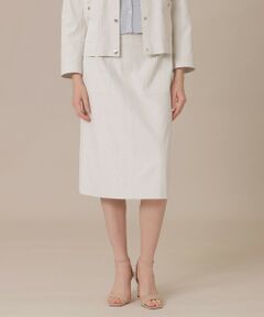 MACKINTOSH LONDON / マッキントッシュ ロンドン  ロング・マキシ丈スカート | コットンリネンブレンドオックススカート