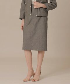 MACKINTOSH LONDON / マッキントッシュ ロンドン  ロング・マキシ丈スカート | コットンリネンブレンドオックススカート