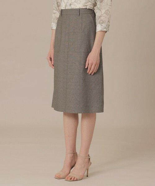 MACKINTOSH LONDON / マッキントッシュ ロンドン  ロング・マキシ丈スカート | コットンリネンブレンドオックススカート | 詳細4