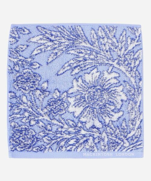 MACKINTOSH LONDON / マッキントッシュ ロンドン  ハンカチ | 【BIBURY FLOWER】バイブリーフラワータオルハンカチ（ブルー2）