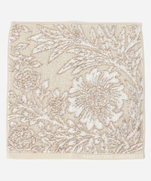 MACKINTOSH LONDON / マッキントッシュ ロンドン  ハンカチ | 【BIBURY FLOWER】バイブリーフラワータオルハンカチ（ベージュ）
