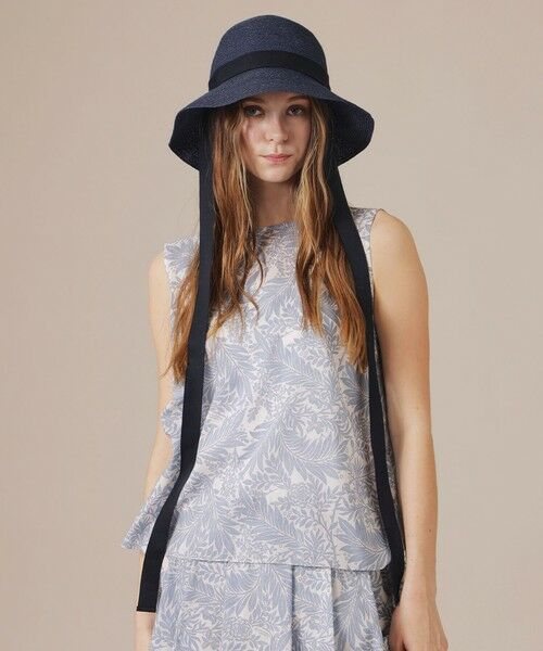 MACKINTOSH LONDON / マッキントッシュ ロンドン  ハット | ラフィアブレードハット（ネイビー）