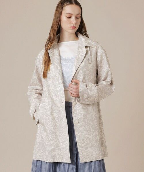 MACKINTOSH LONDON / マッキントッシュ ロンドン  その他アウター | 【eclat5月号掲載】レインタフタプリントコート（ベージュ）