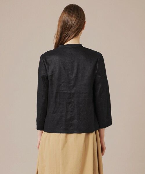 MACKINTOSH LONDON / マッキントッシュ ロンドン  ノーカラージャケット | 【eclat5月号掲載】リネンストレッチジャケット | 詳細5