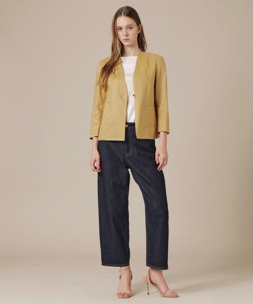 MACKINTOSH LONDON / マッキントッシュ ロンドン  ノーカラージャケット | 【eclat5月号掲載】リネンストレッチジャケット | 詳細2