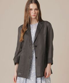 MACKINTOSH LONDON / マッキントッシュ ロンドン  ノーカラージャケット | 【eclat5月号掲載】シアーコットンドビージャケット