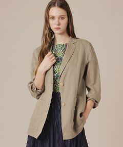 MACKINTOSH LONDON / マッキントッシュ ロンドン  ノーカラージャケット | 【eclat5月号掲載】シアーコットンドビージャケット