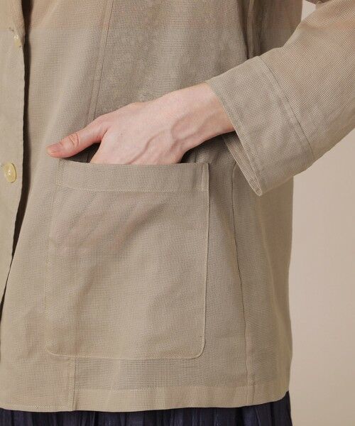 MACKINTOSH LONDON / マッキントッシュ ロンドン  ノーカラージャケット | 【eclat5月号掲載】シアーコットンドビージャケット | 詳細6