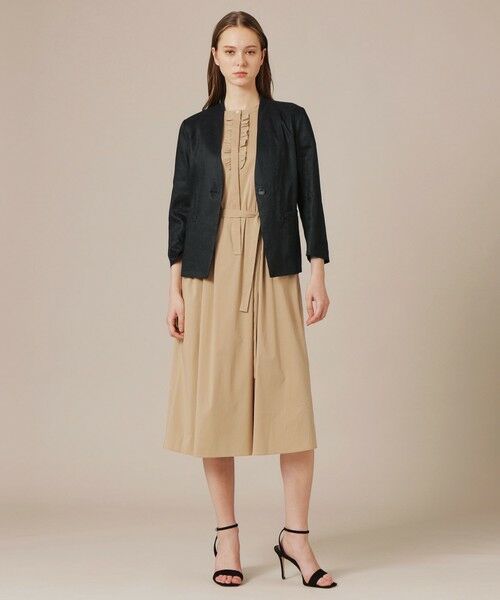 MACKINTOSH LONDON / マッキントッシュ ロンドン  ロング・マキシ丈ワンピース | 【eclat5月号掲載】コットンナイロンストレッチワンピース | 詳細4