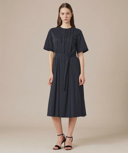 MACKINTOSH LONDON / マッキントッシュ ロンドン  ロング・マキシ丈ワンピース | 【eclat5月号掲載】コットンナイロンストレッチワンピース | 詳細1