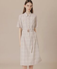 MACKINTOSH LONDON / マッキントッシュ ロンドン  ロング・マキシ丈ワンピース | ハイカウントエンザイムシャツワンピース