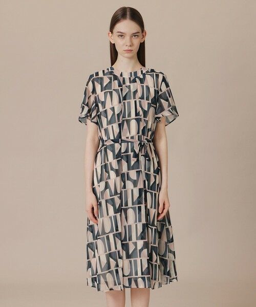 MACKINTOSH LONDON / マッキントッシュ ロンドン  ロング・マキシ丈ワンピース | ジオメトリックプリントワンピース | 詳細3