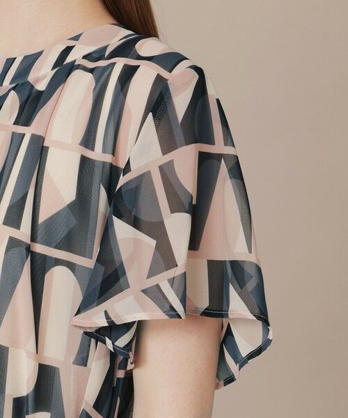 MACKINTOSH LONDON / マッキントッシュ ロンドン  ロング・マキシ丈ワンピース | ジオメトリックプリントワンピース | 詳細6