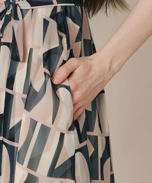MACKINTOSH LONDON / マッキントッシュ ロンドン  ロング・マキシ丈ワンピース | ジオメトリックプリントワンピース | 詳細7
