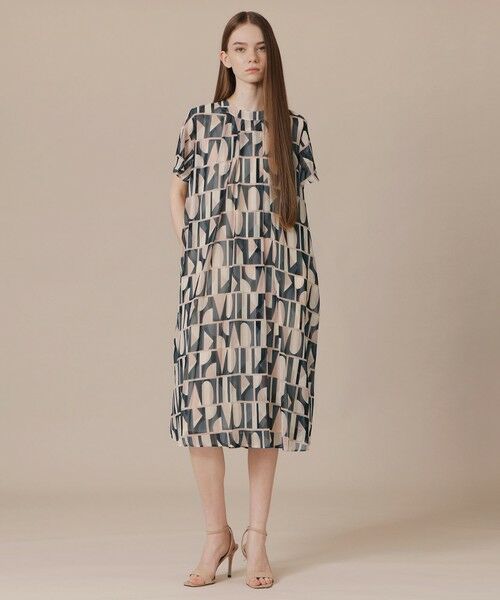 MACKINTOSH LONDON / マッキントッシュ ロンドン  ロング・マキシ丈ワンピース | ジオメトリックプリントワンピース | 詳細1