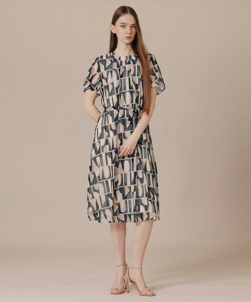 MACKINTOSH LONDON / マッキントッシュ ロンドン  ロング・マキシ丈ワンピース | ジオメトリックプリントワンピース | 詳細2