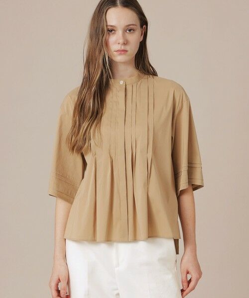 MACKINTOSH LONDON / マッキントッシュ ロンドン  シャツ・ブラウス | コットンナイロンストレッチブラウス（ベージュ6）