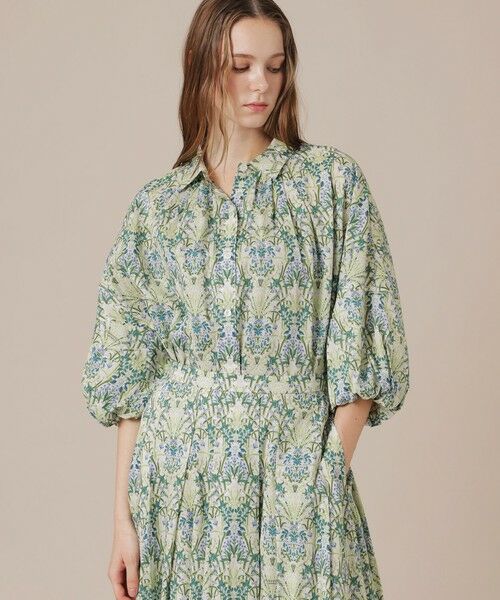 MACKINTOSH LONDON / マッキントッシュ ロンドン  シャツ・ブラウス | 【eclat5月号掲載】ボタニカルウォールプリントブラウス（ベージュ）