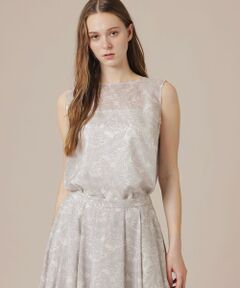 MACKINTOSH LONDON / マッキントッシュ ロンドン  シャツ・ブラウス | リーフプリントノースリーブブラウス