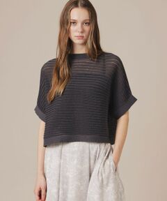 MACKINTOSH LONDON / マッキントッシュ ロンドン  ニット・セーター | 【eclat5月号掲載】シアーリブニットプルオーバー