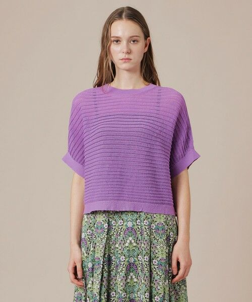 MACKINTOSH LONDON / マッキントッシュ ロンドン  ニット・セーター | 【eclat5月号掲載】シアーリブニットプルオーバー | 詳細4