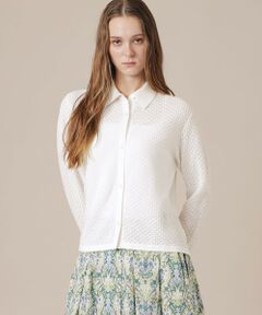 MACKINTOSH LONDON / マッキントッシュ ロンドン  ニット・セーター | 【eclat5月号掲載】レースニットシャツ